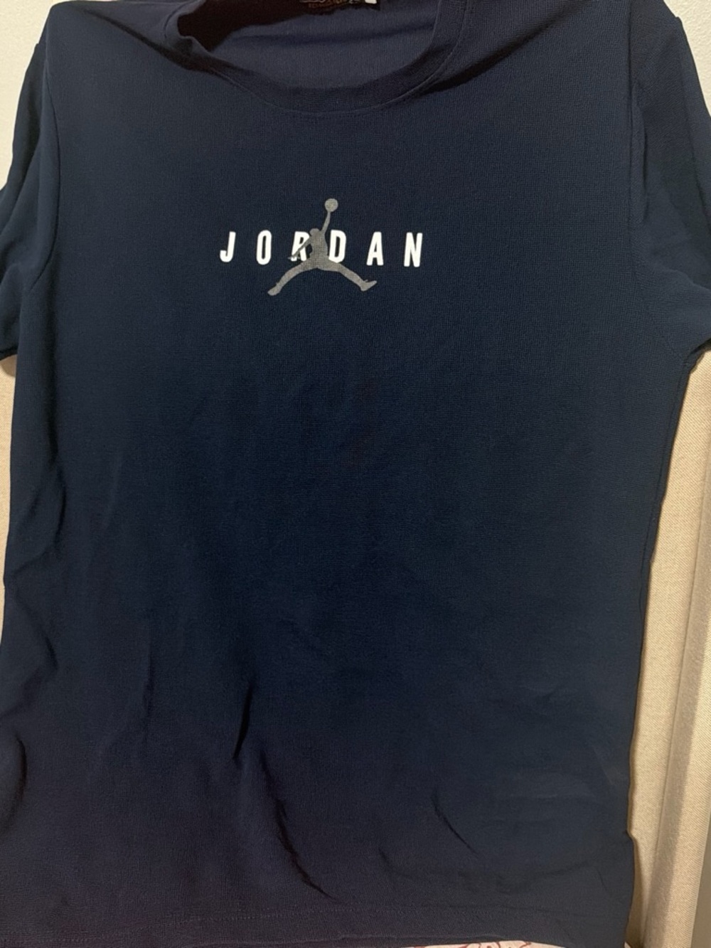 Jordan Navy Short Sleeve Tee with Jumpman Logo